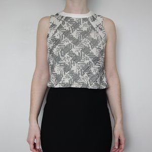 Judith & Charles Textured Sleeveless Crop Top